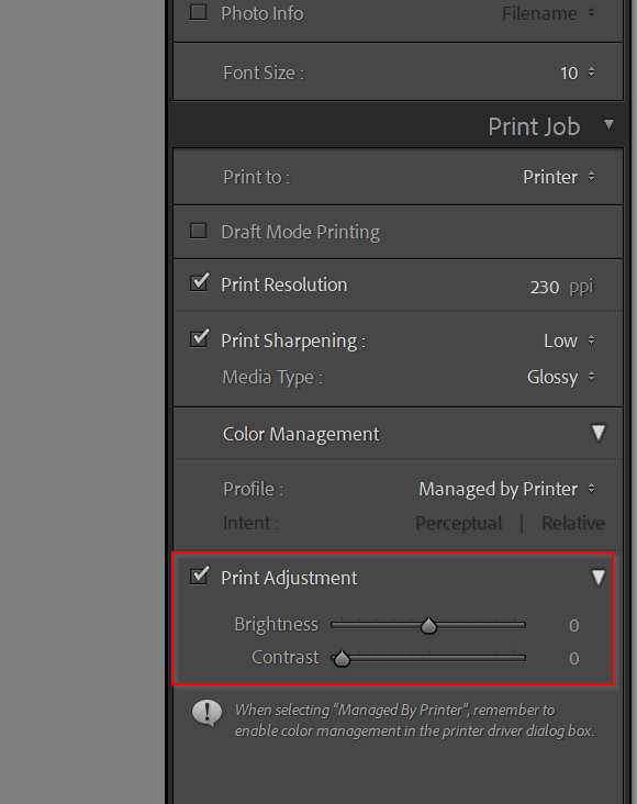 printing in lightroom 000309