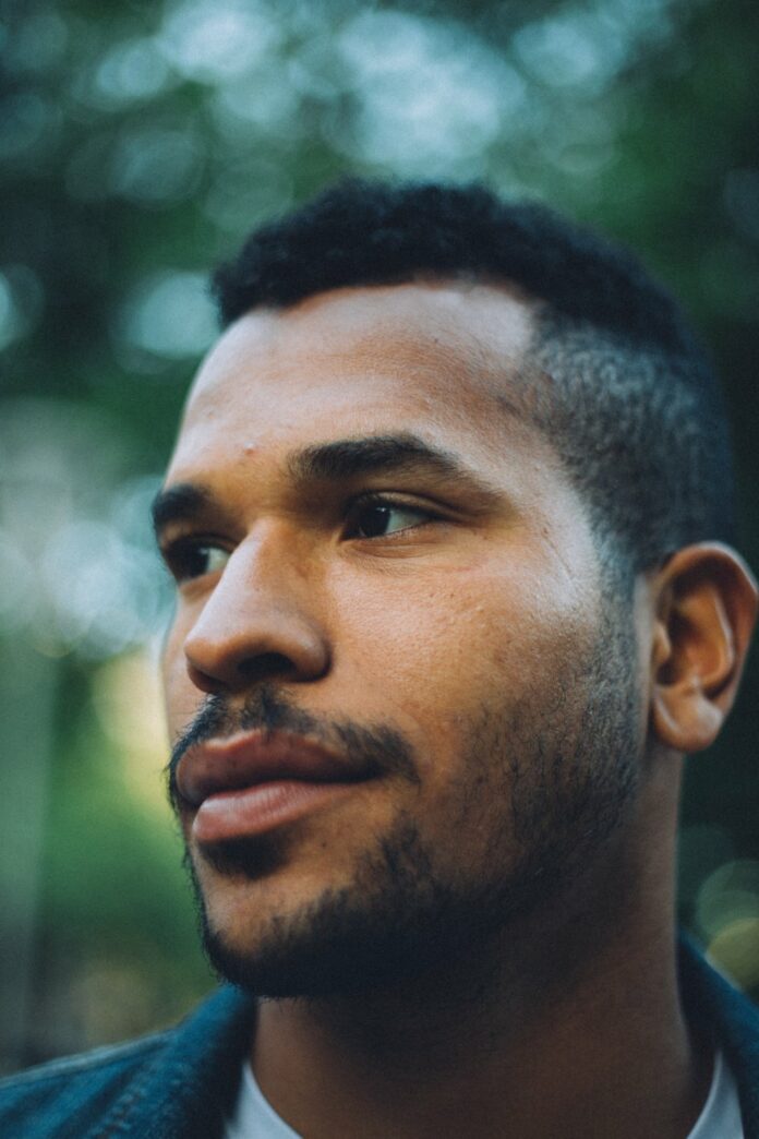 male portrait with blurry background