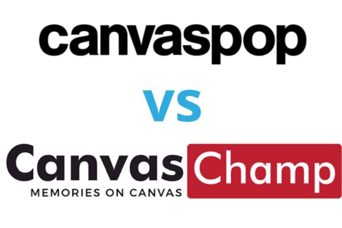 Canvaspop and CanvasChamp printing services logos