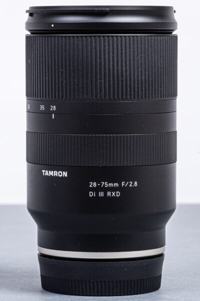 28-75mm f/2.8 Di III RXD zoom lens for Sony FE mount.